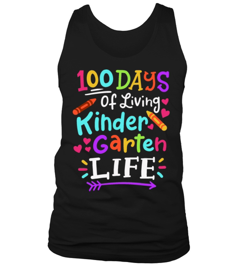100 Days of School Kindergarten Men's Tank Top