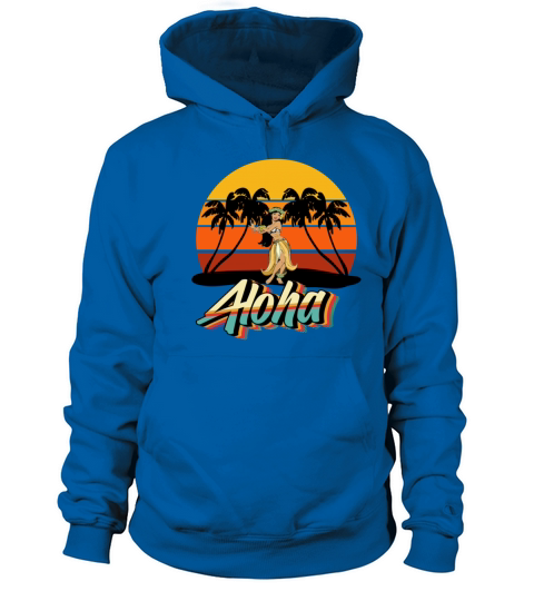 Aloha Retro Hula Girl Vintage Hawaiian Dancer Women's Hoodie