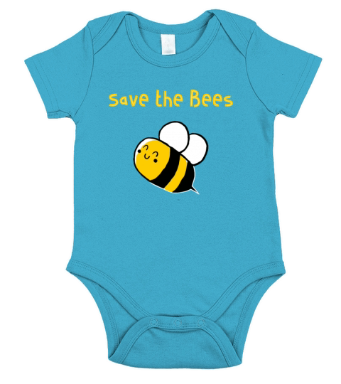 Save the Bees Organic Shirt Short Sleeve Baby One-Piece