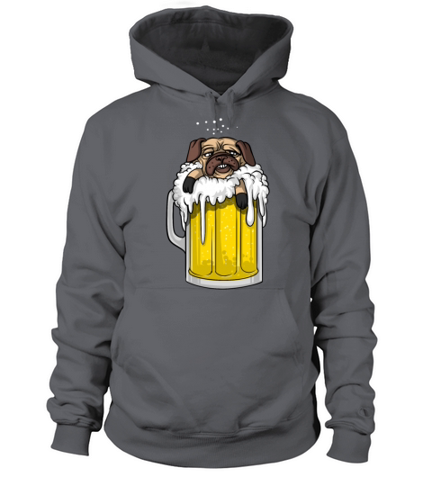 Pug Dog Beer Party Women's Hoodie