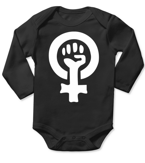 Female Symbol Long Sleeve Baby One-Piece