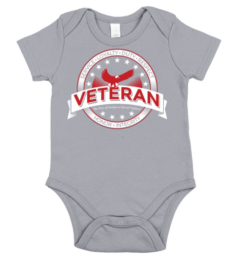 Veteran Soldier Military Short Sleeve Baby One-Piece