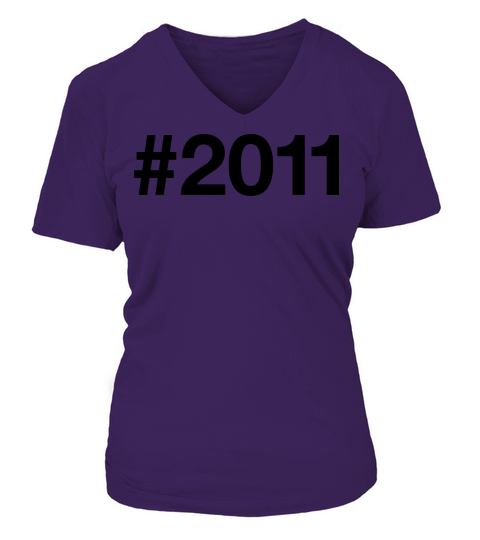 2011 Hashtag Women's V-Neck T-shirt