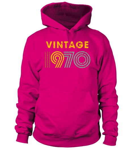 Vintage 1970 Birthday Women's Hoodie