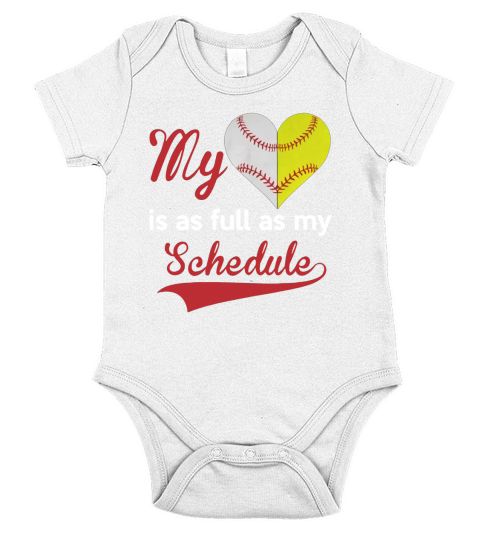 SOFTBALL  AND BASEBALL Short Sleeve Baby One-Piece