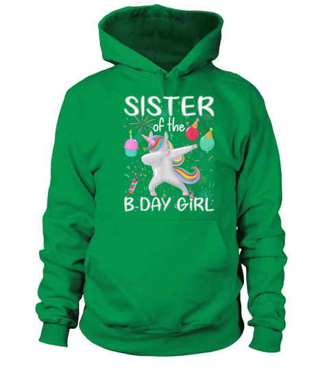 Matching Unicorn Sister Sister of the Birthday Gir Women's Hoodie