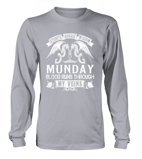 MUNDAY Shirts - Ireland Wales Scotland MUNDAY Another Celtic Legend Name Shirts Long sleeved Unisex