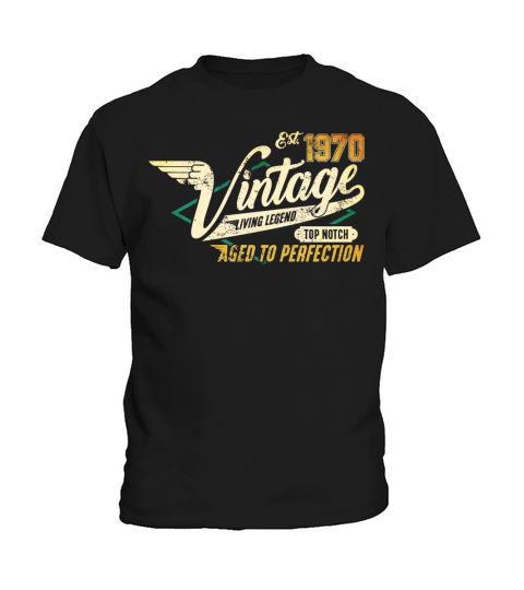 Vintage 1970 birthday gifts for men women bday Kids T-Shirt