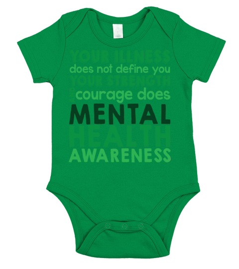 Mental Health Awareness Short Sleeve Baby One-Piece