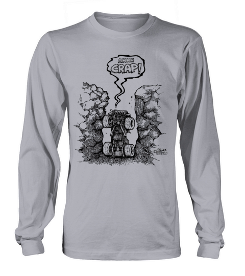 Ahh crap jeep in hole Women's Long Sleeve