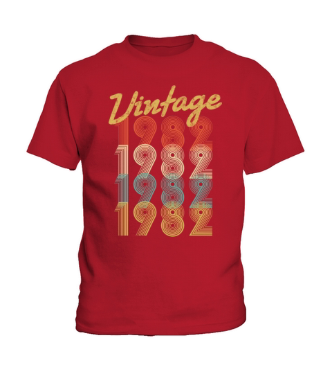 vintage retro since 1982 birthday gift Kids T-Shirt