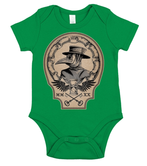 Vintage Plague Doctor Short Sleeve Baby One-Piece