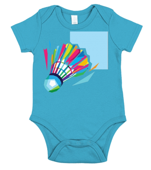 Badminton in Color Short Sleeve Baby One-Piece
