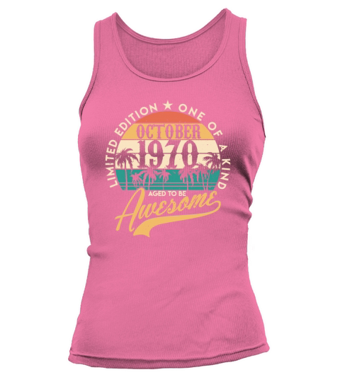 October 1970 birthday gifts for men women Vintage Tank top Woman