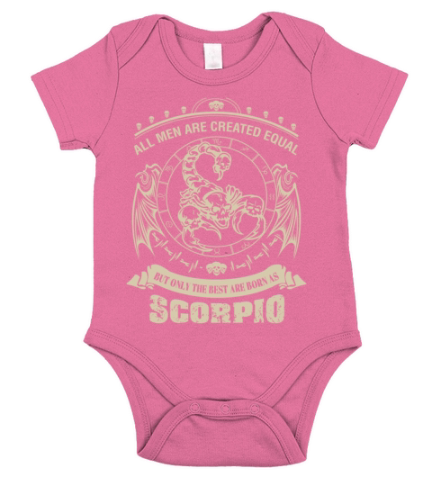Scorpio - Only the best men are born as scorpio Short Sleeve Baby One-Piece