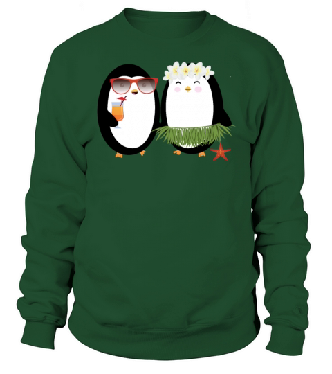 Hawaiian Hula Penguin - Luau Women's Sweatshirt