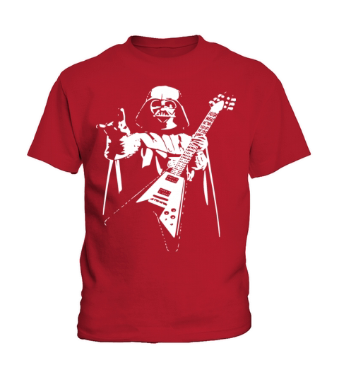 Darth Vader Rocks Guitar Star Wars Music Band Funn Kids T-Shirt