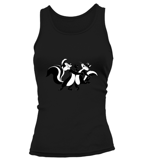 Pepe Le Pew And Penelope Portrait  - Unisex Long Sleeve Tank top Woman