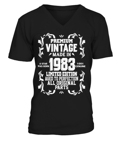 Premium Vintage 1983 Men's V-Neck T-shirt