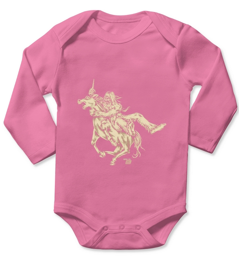 Ames Bros Bigfoot vs Unicorn T-Shirt Long Sleeve Baby One-Piece