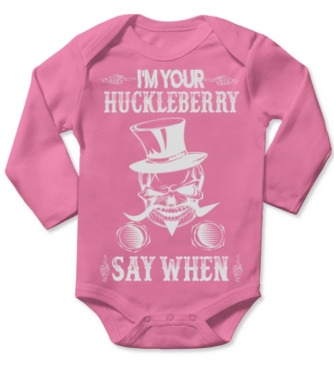 I M Your Huckleberry Long Sleeve Baby One-Piece
