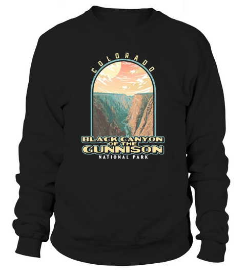 Black Canyon of the Gunnison Colorado Vintage WPA Style Sweatshirt Unisex