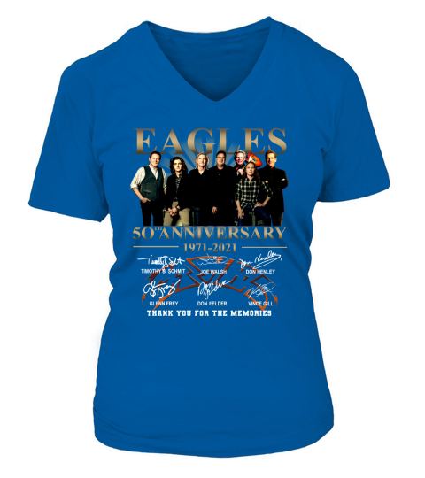 Eagles 50th anniversary thank you for the memories V-neck T-Shirt Woman