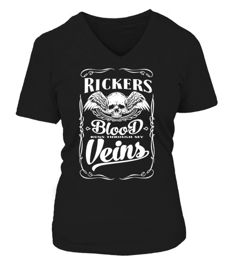 Funny Vintage Style Tshirt for Rickers V-neck T-Shirt Woman