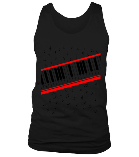 Beat It Piano Keyboard Tank Top Unisex