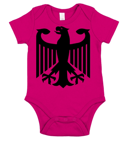 Germany Eagle Short Sleeve Baby One-Piece