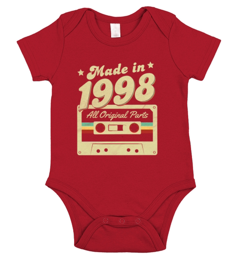 Made in 1998 Short Sleeve Baby One-Piece
