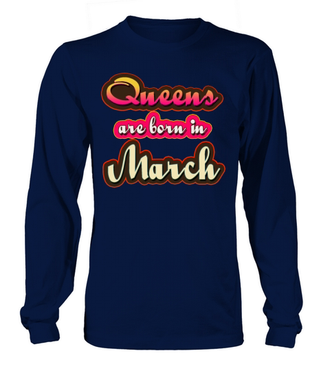 queens are born in march Women's Long Sleeve