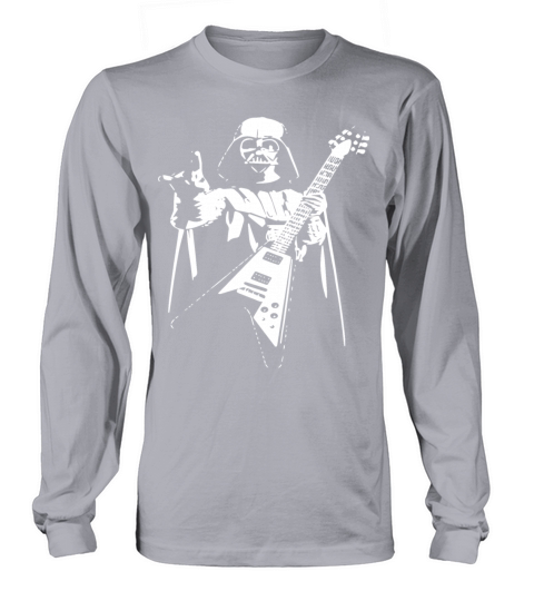 Darth Vader Rocks Guitar Star Wars Music Band Funn Women's Long Sleeve