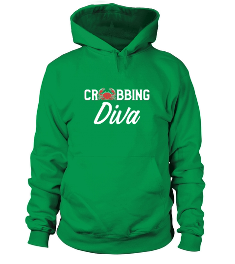 Crabbing Diva Crab Hunter Hunting Season design Women's Hoodie