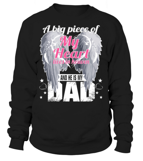 Dad Heaven Angel Wings Heart Women's Sweatshirt