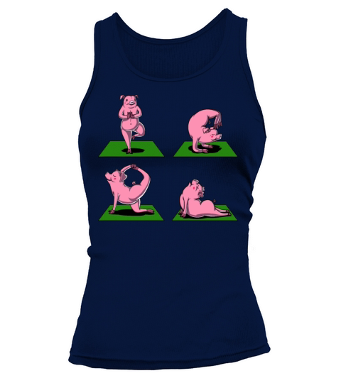 Pig Yoga Poses Women's Tank Top