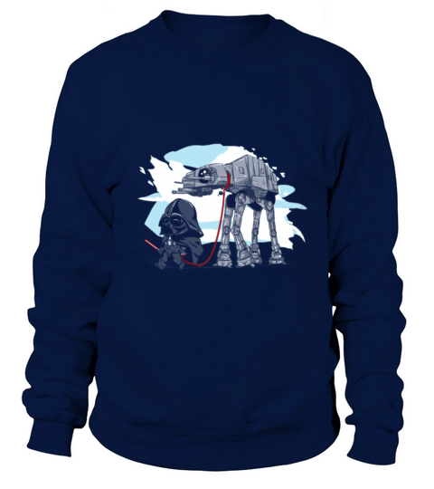 Darth Vader walking a Pesky AT - AT Women's Sweatshirt