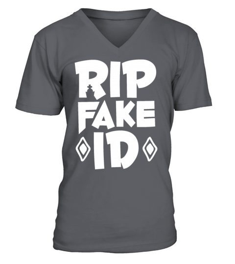 21st Birthday RIP Fake ID Turning 21 Men's V-Neck T-shirt