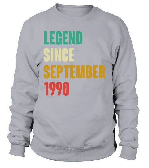 September 1990 32nd Birthday 32 Years Old Bday Gi Sweatshirt Unisex