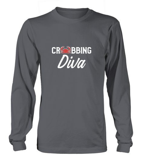 Crabbing Diva Crab Hunter Hunting Season design Women's Long Sleeve