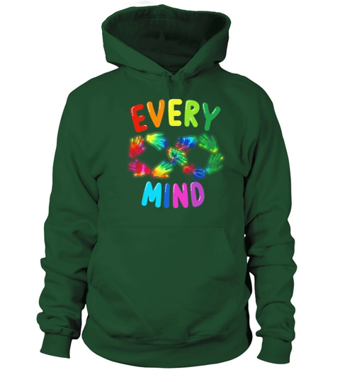 Colorful Rainbow Neurodiversity Every Mind Infinit Women's Hoodie