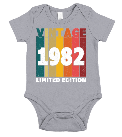 40th Birthday Vintage 1982 Limited Edition Short Sleeve Baby One-Piece