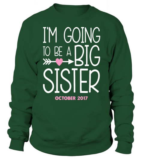 Big Sister Big Sister Outfit Pink Glitter Going To Women's Sweatshirt