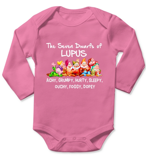 The Seven Dwarfs Of Lupus Achy Grumpy Hurty Sleepy Ouchy Foggy shirt Long Sleeve Baby One-Piece