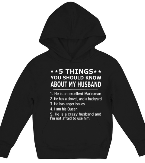 5 things you should know about my husband he is an Kids Hoodie