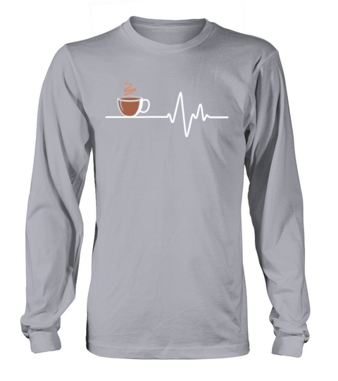 Coffee Heartbeat Lifeline Line of Life Women's Long Sleeve