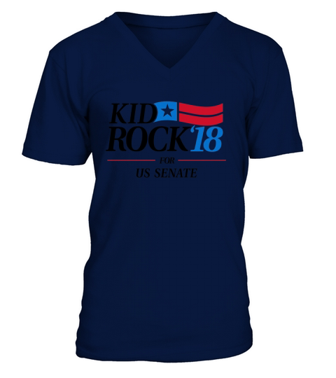 Kid for US Senate 2018 Political TShirt In Rock We Trust V-Neck T-shirt