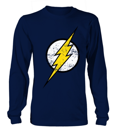 Justice League The Flash Logo Vintage Women's Long Sleeve