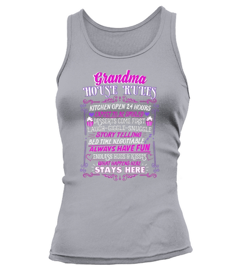 Grandma House Rules Shirt Tank top Woman