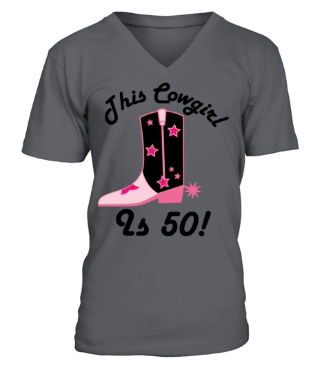 Cowgirl 50th Birthday Men's V-Neck T-shirt